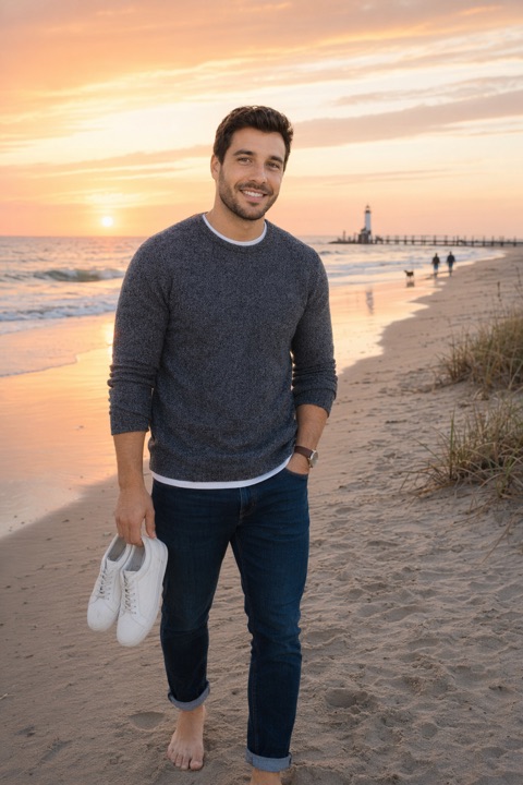 Dating Profile Photos for Men: What Actually Works — PhotoDating portrait example